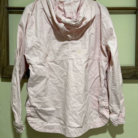 Light pink American Eagle Jean half zip jacket - Picture 2 of 3